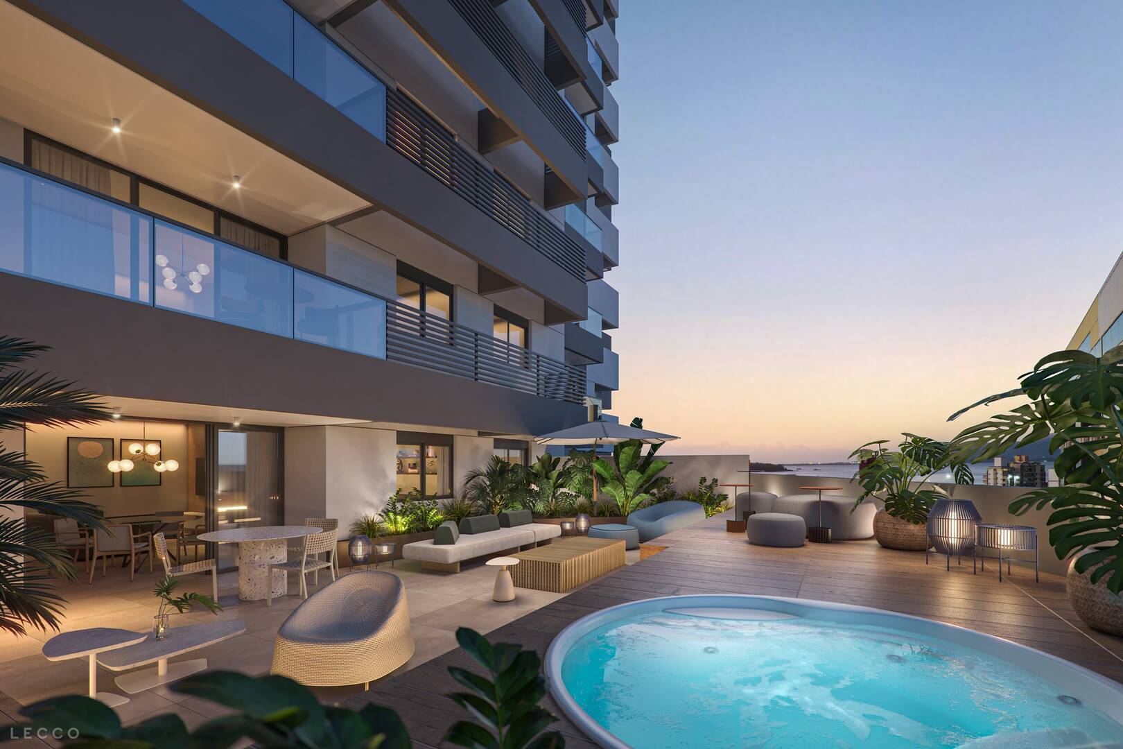 Elegante Apartamento Garden com 3 suítes no Kobrasol