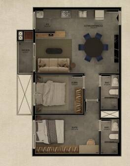 Apartamento, 2 quartos, 69 m² - Foto 11