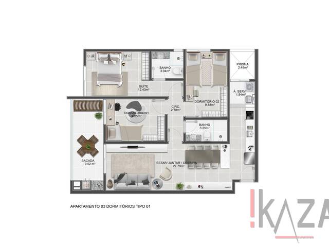 #4368 - Apartamento para Venda em Florianópolis - SC - 2