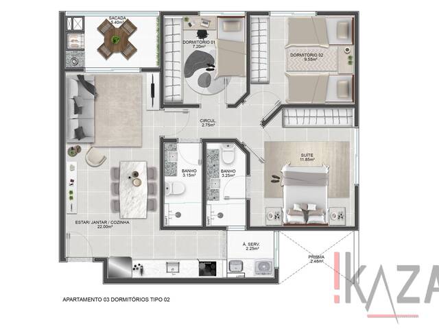 #4368 - Apartamento para Venda em Florianópolis - SC - 3